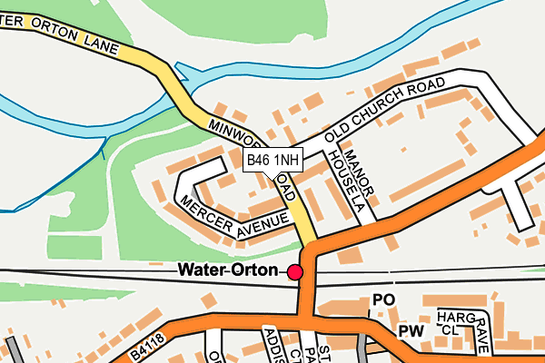 B46 1NH map - OS OpenMap – Local (Ordnance Survey)