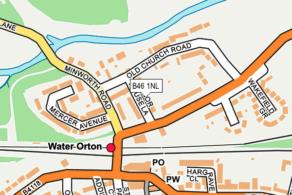 B46 1NL map - OS OpenMap – Local (Ordnance Survey)