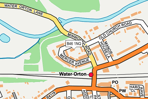 B46 1NQ map - OS OpenMap – Local (Ordnance Survey)