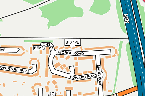B46 1PE map - OS OpenMap – Local (Ordnance Survey)