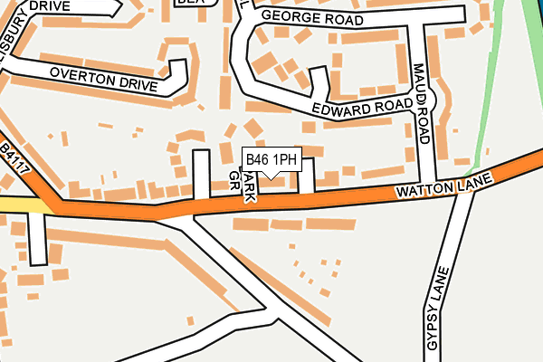 B46 1PH map - OS OpenMap – Local (Ordnance Survey)