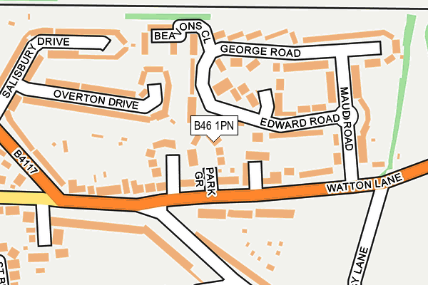 B46 1PN map - OS OpenMap – Local (Ordnance Survey)