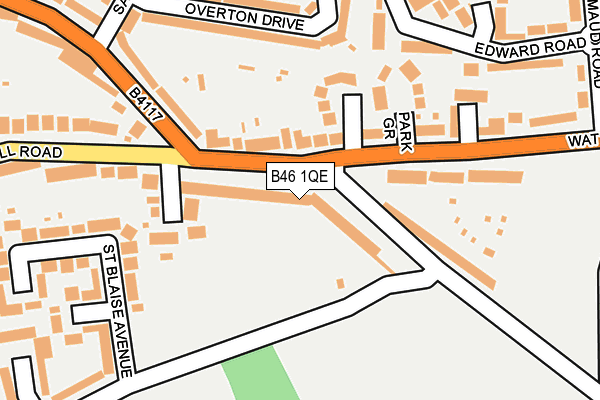 B46 1QE map - OS OpenMap – Local (Ordnance Survey)