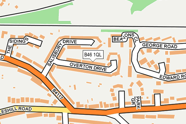 B46 1QL map - OS OpenMap – Local (Ordnance Survey)