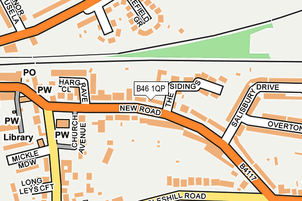 B46 1QP map - OS OpenMap – Local (Ordnance Survey)