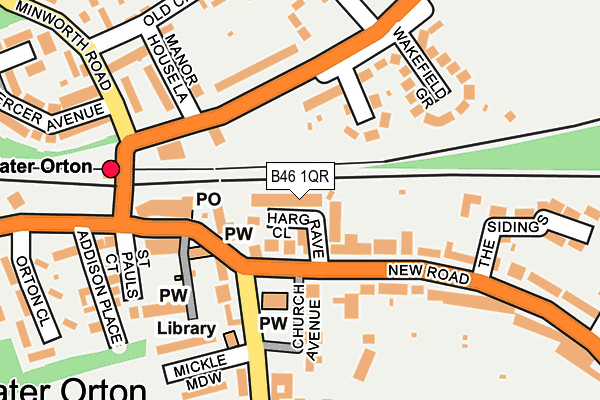 B46 1QR map - OS OpenMap – Local (Ordnance Survey)