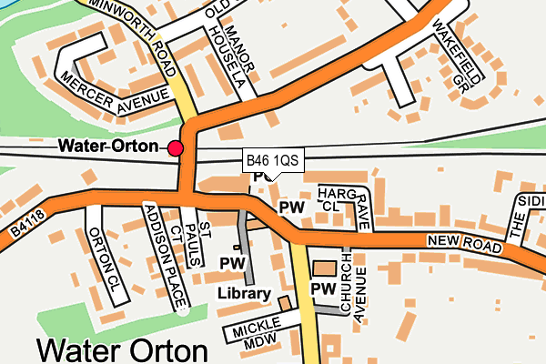 B46 1QS map - OS OpenMap – Local (Ordnance Survey)
