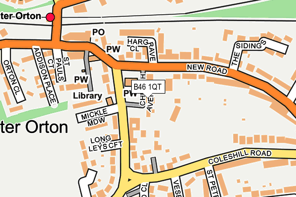 B46 1QT map - OS OpenMap – Local (Ordnance Survey)
