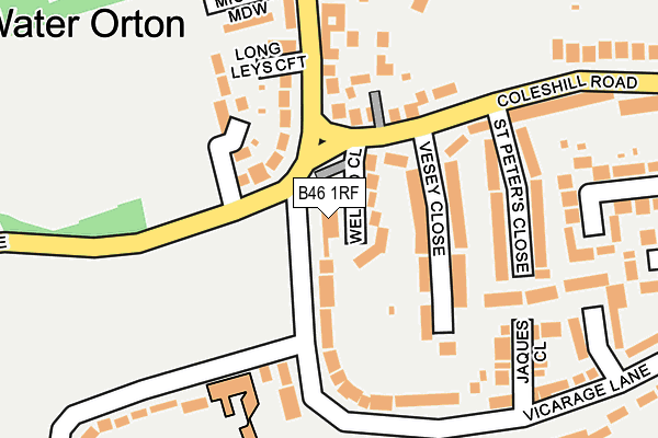 B46 1RF map - OS OpenMap – Local (Ordnance Survey)