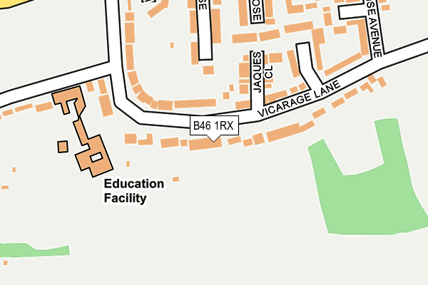 B46 1RX map - OS OpenMap – Local (Ordnance Survey)