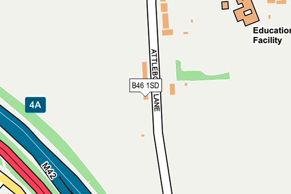 B46 1SD map - OS OpenMap – Local (Ordnance Survey)