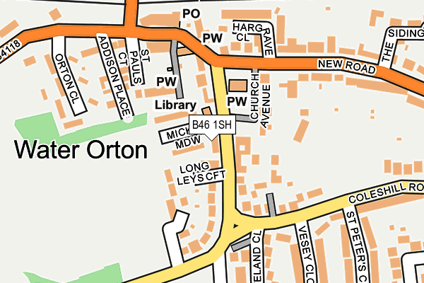 B46 1SH map - OS OpenMap – Local (Ordnance Survey)