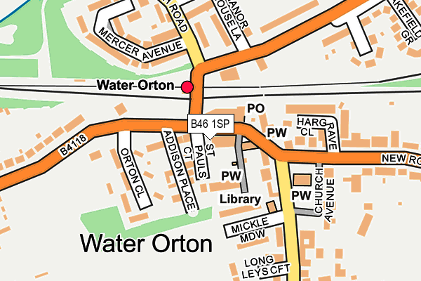 B46 1SP map - OS OpenMap – Local (Ordnance Survey)