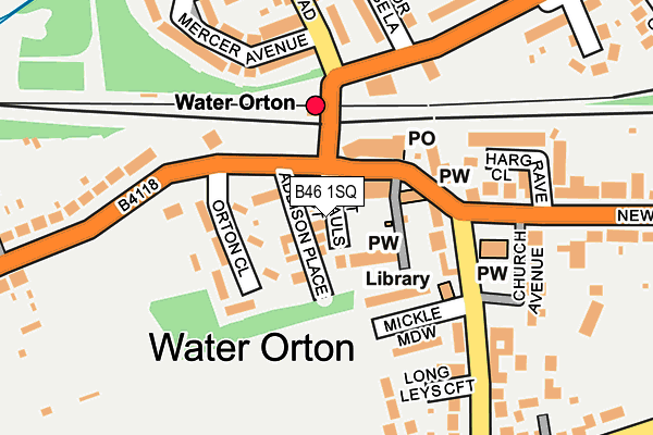 B46 1SQ map - OS OpenMap – Local (Ordnance Survey)