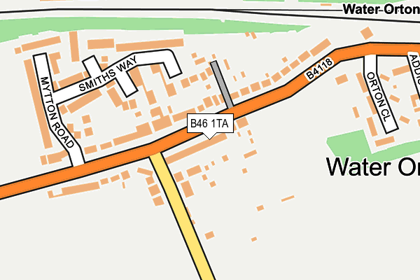 B46 1TA map - OS OpenMap – Local (Ordnance Survey)