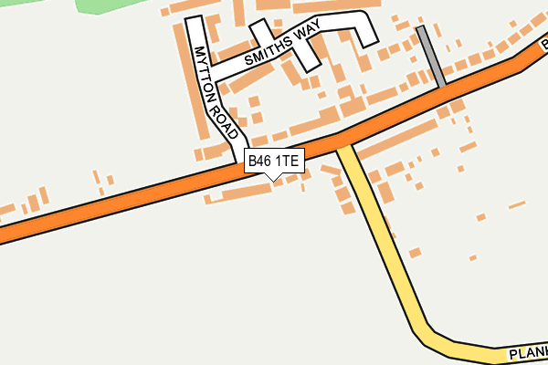 B46 1TE map - OS OpenMap – Local (Ordnance Survey)