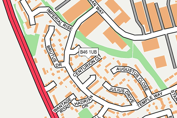 B46 1UB map - OS OpenMap – Local (Ordnance Survey)