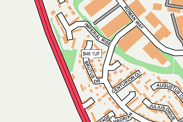 B46 1UF map - OS OpenMap – Local (Ordnance Survey)