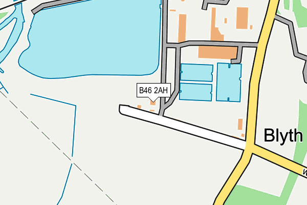 B46 2AH map - OS OpenMap – Local (Ordnance Survey)