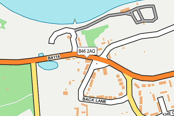 B46 2AQ map - OS OpenMap – Local (Ordnance Survey)