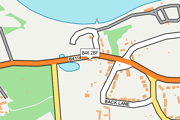 B46 2BF map - OS OpenMap – Local (Ordnance Survey)