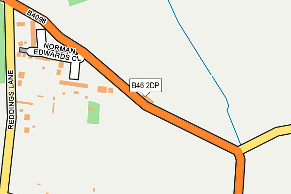 B46 2DP map - OS OpenMap – Local (Ordnance Survey)