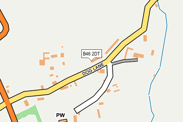 B46 2DT map - OS OpenMap – Local (Ordnance Survey)