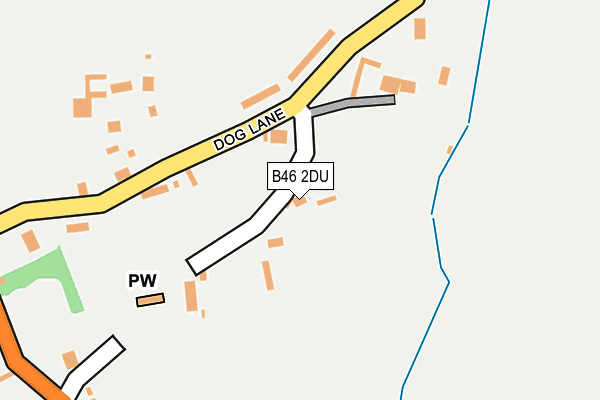 B46 2DU map - OS OpenMap – Local (Ordnance Survey)