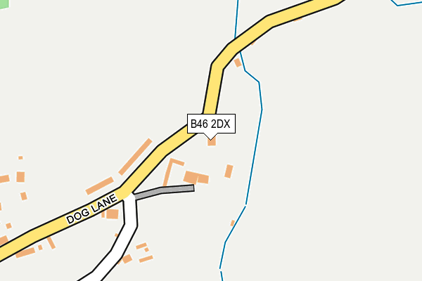 B46 2DX map - OS OpenMap – Local (Ordnance Survey)