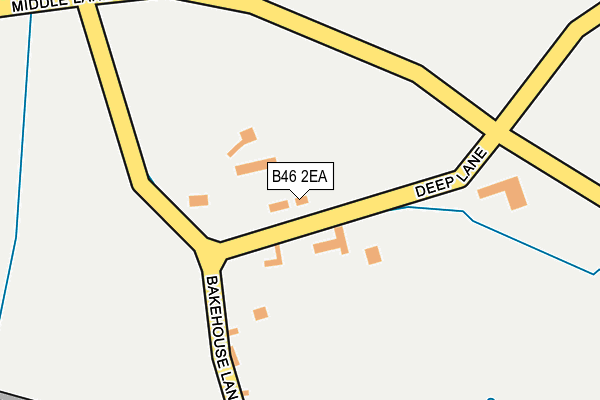 B46 2EA map - OS OpenMap – Local (Ordnance Survey)