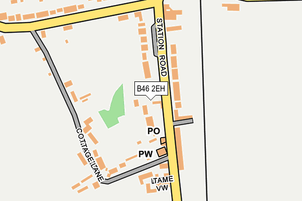 B46 2EH map - OS OpenMap – Local (Ordnance Survey)