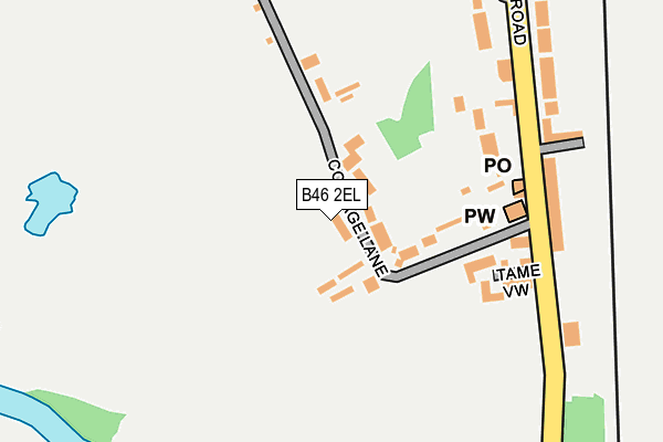 B46 2EL map - OS OpenMap – Local (Ordnance Survey)