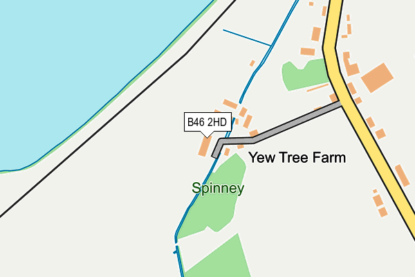 B46 2HD map - OS OpenMap – Local (Ordnance Survey)