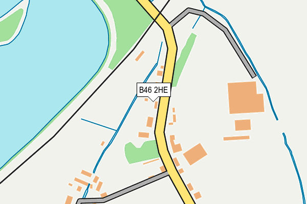 B46 2HE map - OS OpenMap – Local (Ordnance Survey)
