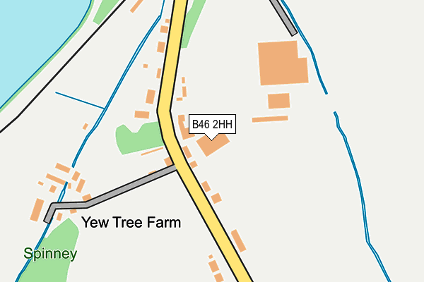 B46 2HH map - OS OpenMap – Local (Ordnance Survey)