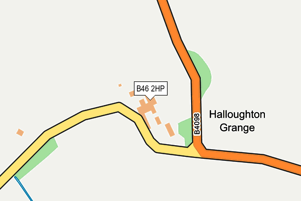 B46 2HP map - OS OpenMap – Local (Ordnance Survey)