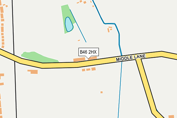 B46 2HX map - OS OpenMap – Local (Ordnance Survey)