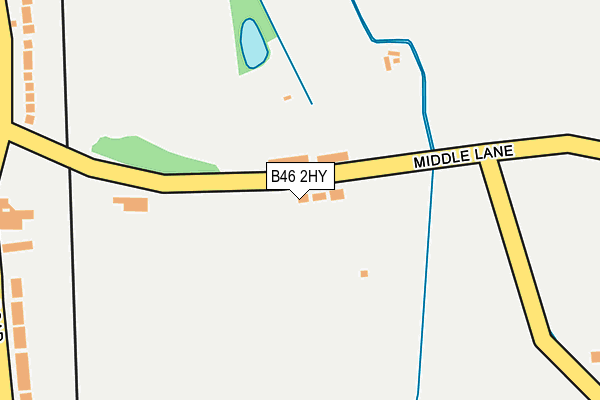 B46 2HY map - OS OpenMap – Local (Ordnance Survey)
