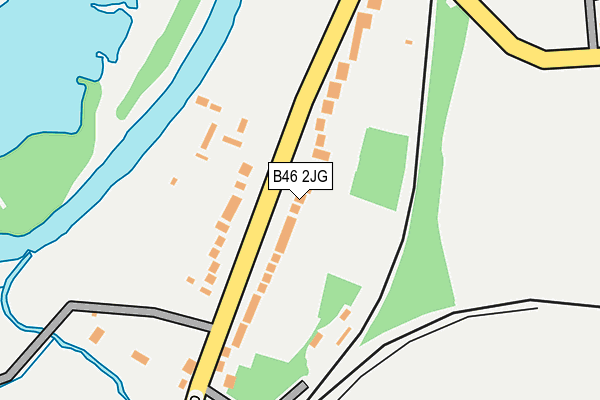 B46 2JG map - OS OpenMap – Local (Ordnance Survey)