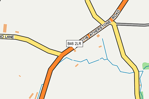 B46 2LR map - OS OpenMap – Local (Ordnance Survey)
