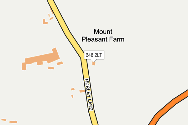 B46 2LT map - OS OpenMap – Local (Ordnance Survey)