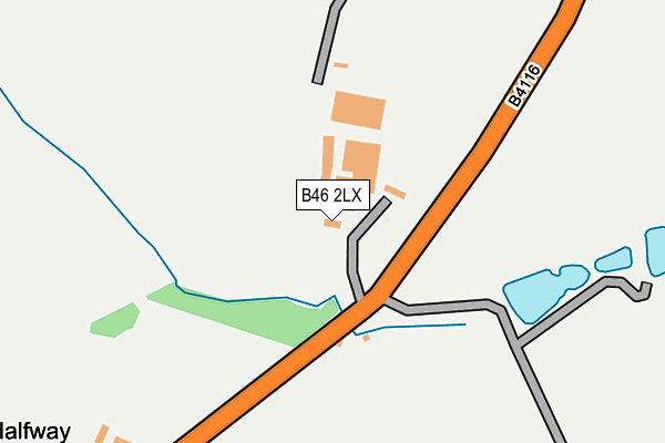 B46 2LX map - OS OpenMap – Local (Ordnance Survey)