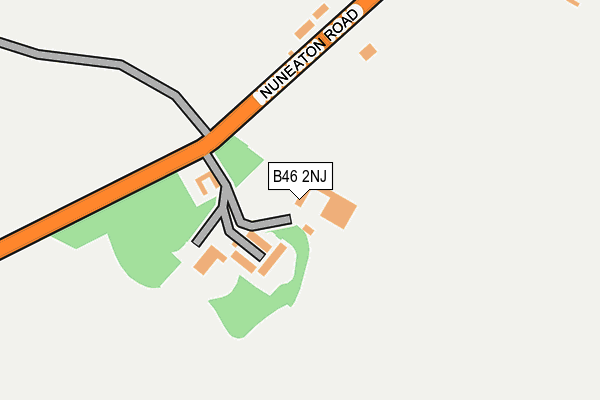 B46 2NJ map - OS OpenMap – Local (Ordnance Survey)
