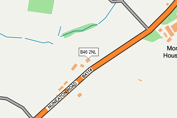B46 2NL map - OS OpenMap – Local (Ordnance Survey)