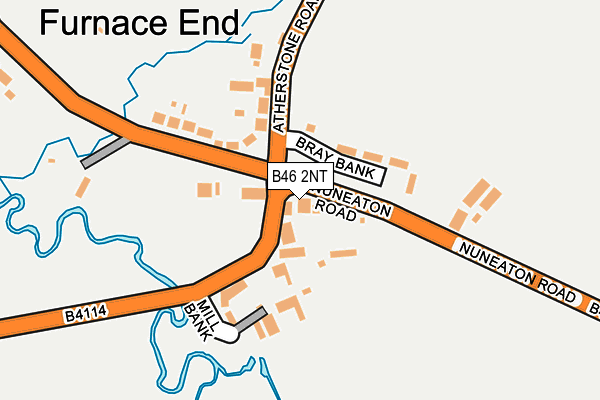 B46 2NT map - OS OpenMap – Local (Ordnance Survey)