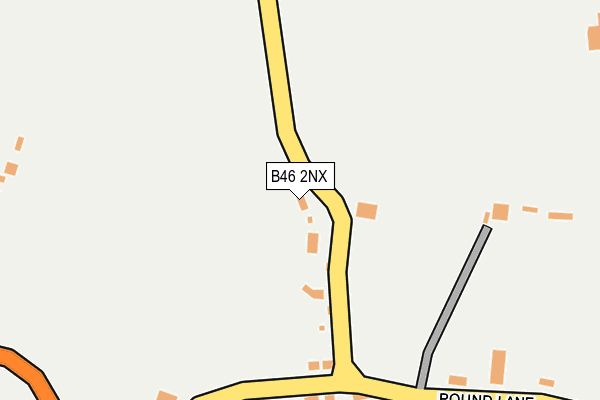 B46 2NX map - OS OpenMap – Local (Ordnance Survey)
