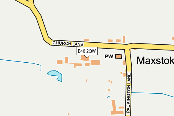 B46 2QW map - OS OpenMap – Local (Ordnance Survey)