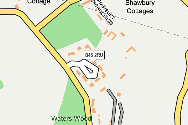 B46 2RU map - OS OpenMap – Local (Ordnance Survey)