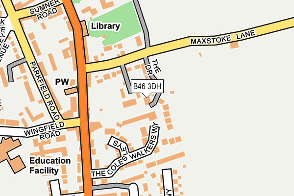 B46 3DH map - OS OpenMap – Local (Ordnance Survey)