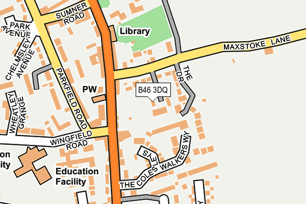 B46 3DQ map - OS OpenMap – Local (Ordnance Survey)